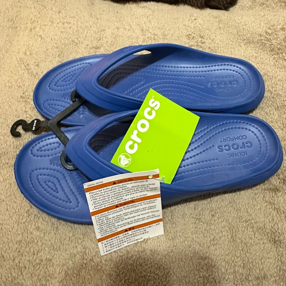 CROCS Vibrant Blue Sandals - Picture 2 of 5
